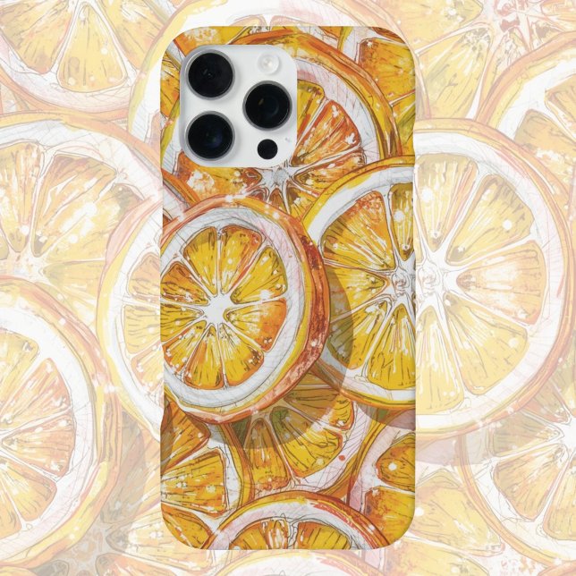 Funda Para iPhone Candy Citrus Swirl  – Dulce Caramelo Retro de Cítr (Subido por el creador)