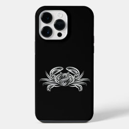 Funda Para iPhone 14 Pro Max Cangrejo tribal blanco y negro