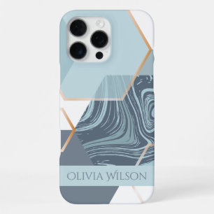 Funda Para iPhone 16 Pro Max canica verde polvorienta personalizada nombre pers