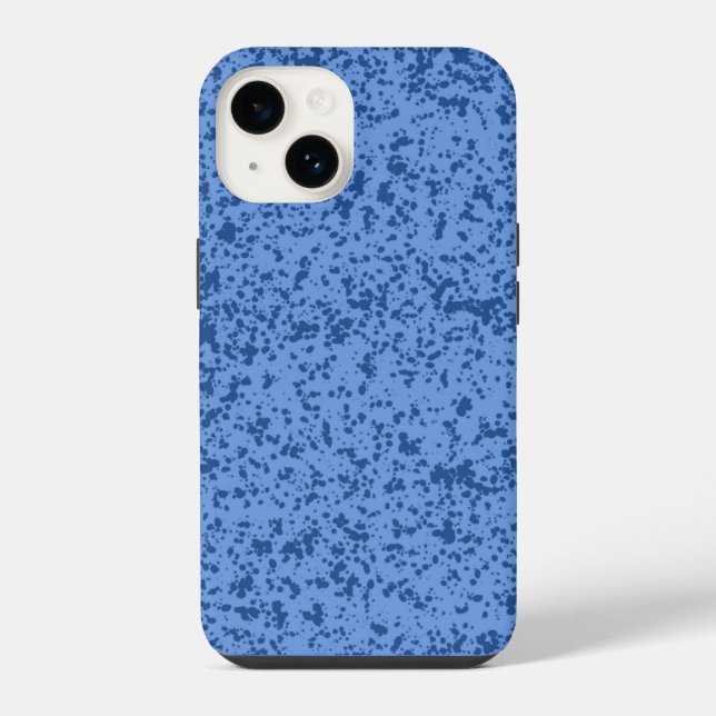 Funda Para iPhone Caos de puntos azules (Reverso )