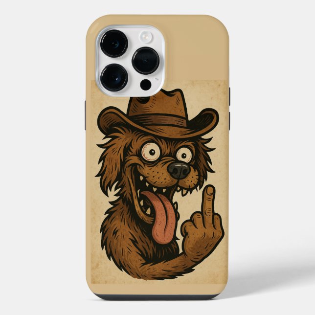 FUNDA PARA iPhone CAPA PARA CELULAR CACHORRO LOUCO (Reverso )