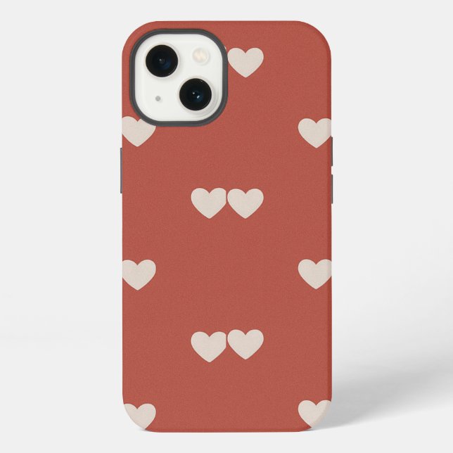 FUNDA PARA iPhone CAPA PARA CELULAR EM DESIGN DE CORAÇÃO  (Reverso )