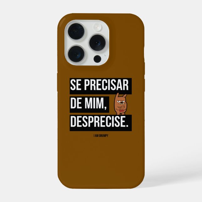 Funda Para iPhone Capa para celular “Se precisar de mim, desprecise" (Reverso )