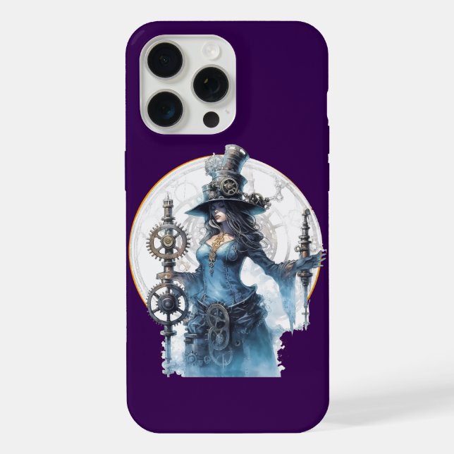 Funda Para iPhone Capa para iPhone 15 Pro Max Evocação Steampunk (Reverso )