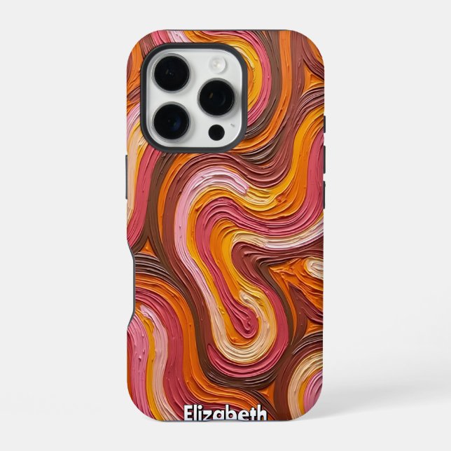 Funda Para iPhone Capas de cañón: impactos abstractos (Reverso )