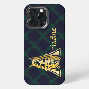 Funda Para iPhone 13 Pro Capital decorativa botánica medieval A
