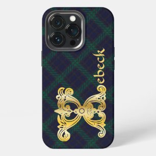 Funda Para iPhone 13 Pro Capital decorativa botánica medieval X