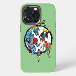 Funda Para iPhone 13 Pro Capitán Planeta y el Círculo Gráfico de los Planet