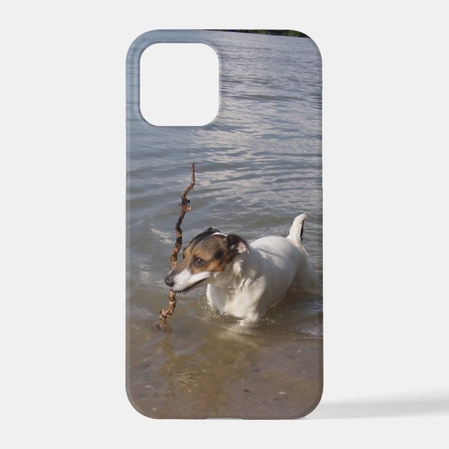 Funda Para iPhone Capo von Oppenheim, Jack Russell Terrier Dog (Reverso )