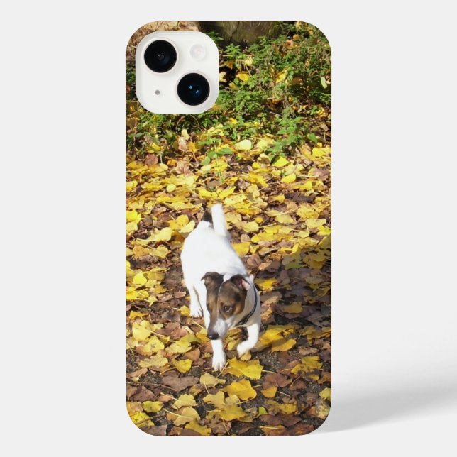 Funda Para iPhone Capo von Oppenheim, perro Terrier Jack Russell (Reverso )