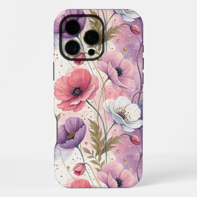 Funda Para iPhone Capricious Aesthetic Poppies (Reverso )