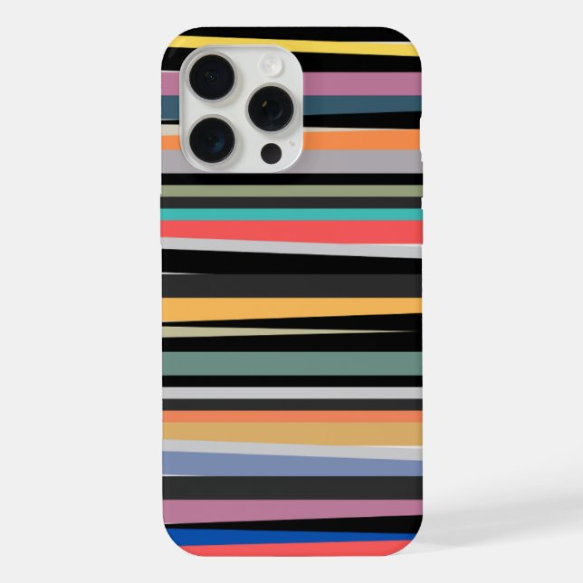 Funda Para iPhone Captura De Ojos Con Diseño De Rayas Brillantes Y F (Reverso )