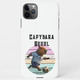 Funda Para iPhone 11Pro Max Capybara rainbow case phone through play football 