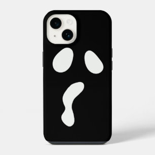 Funda Para iPhone 14 Cara de fantasma de calabaza de Halloween simple y