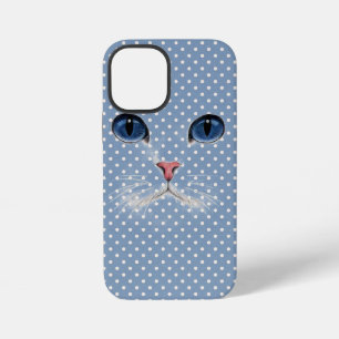 Funda Para iPhone 12 Mini cara de gato con lunares