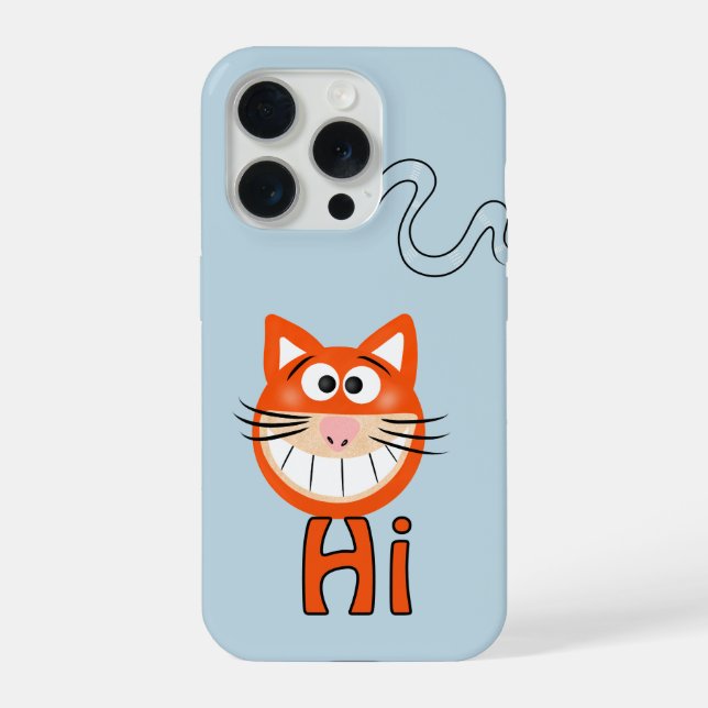 Funda Para iPhone Cara de gato divertida (Reverso )