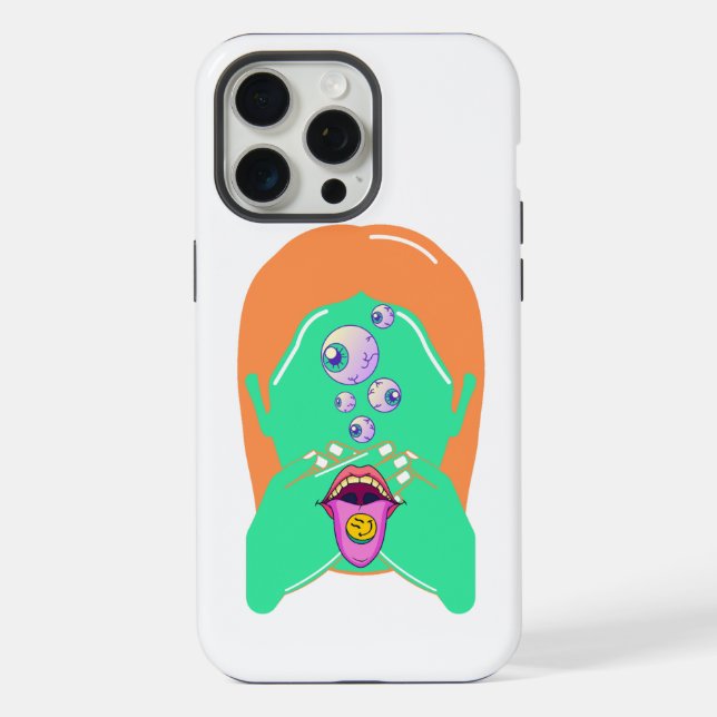 Funda Para iPhone cara de monstruo (Reverso )