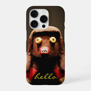 Funda Para iPhone 16 Pro Cara de muñeca Kachina Foto Hola Script Gráfica Ne