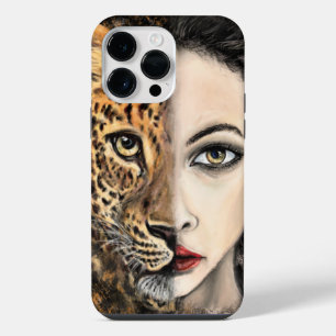 Funda Para iPhone 14 Pro Max Cara de niña leopardo