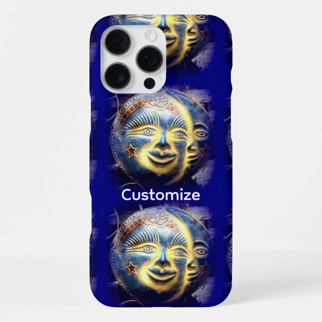 Funda Para iPhone cara de sol / cara de luna (Reverso )