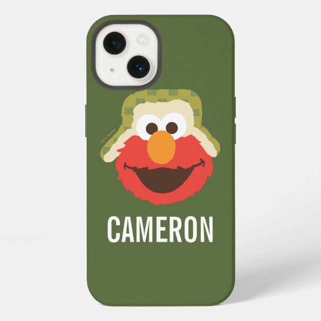 Funda Para iPhone Cara del Bosque de Elmo | Agrega tu nombre (Reverso )