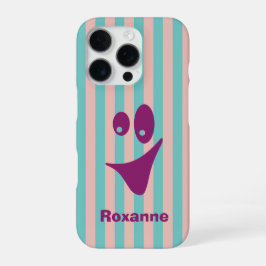 Funda Para iPhone 16 Pro Cara divertida y extravagante llena de color