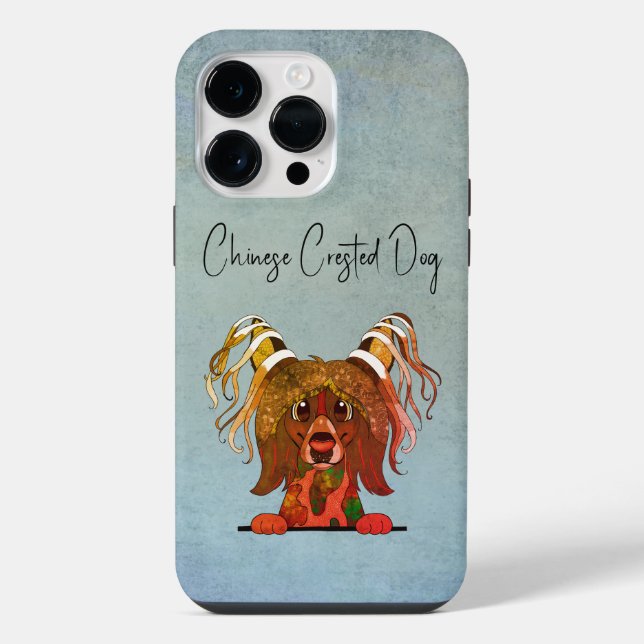Funda Para iPhone Cara Fea de Perro Crestado Chino  (Reverso )