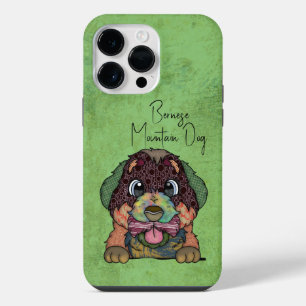Funda Para iPhone 14 Pro Max Cara Fea de Perro de Montaña Bernés