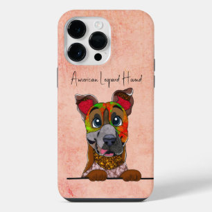 Funda Para iPhone 14 Pro Max Cara Fea de Perro Leopardo Americano
