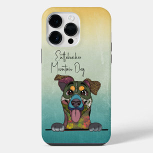 Funda Para iPhone 14 Pro Max Cara Fea del Perro de Montaña Entlebucher 
