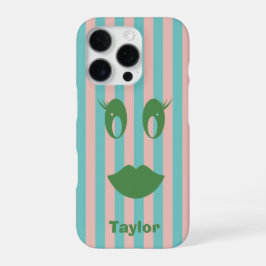 Funda Para iPhone 16 Pro Cara sonriente divertida y femenina