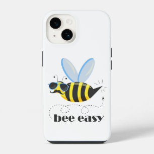 Funda Para iPhone 14 Carácter abeja con gafas de sol bigote Bee Easy