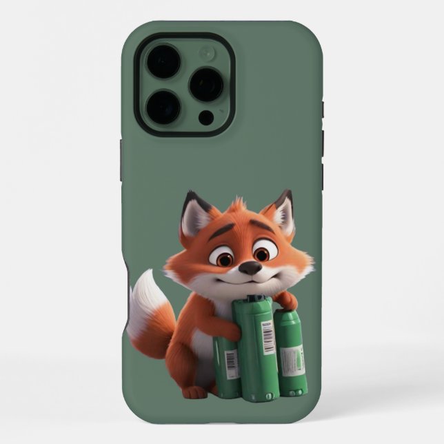Funda Para iPhone Carga de energía de Fox (Reverso )