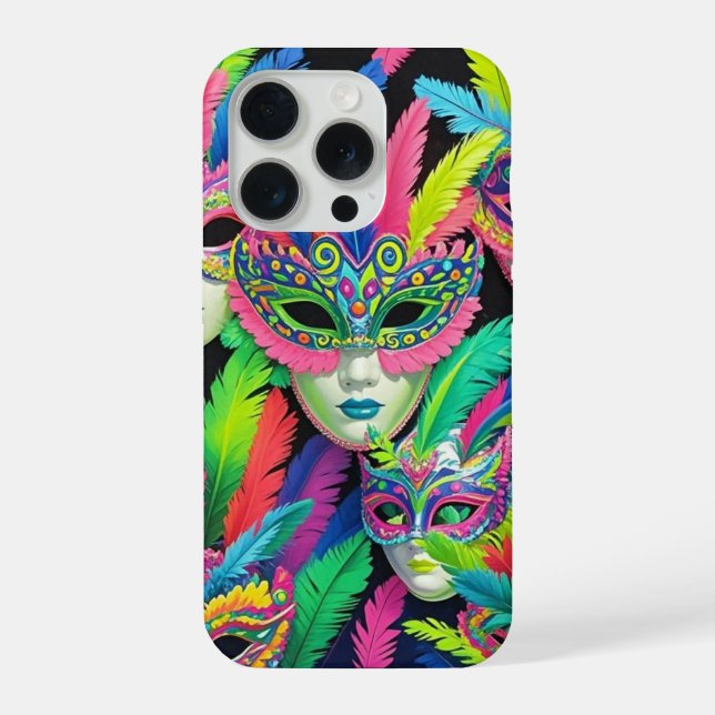 Funda Para iPhone Carnaval de máscara para si divertir  (Reverso )