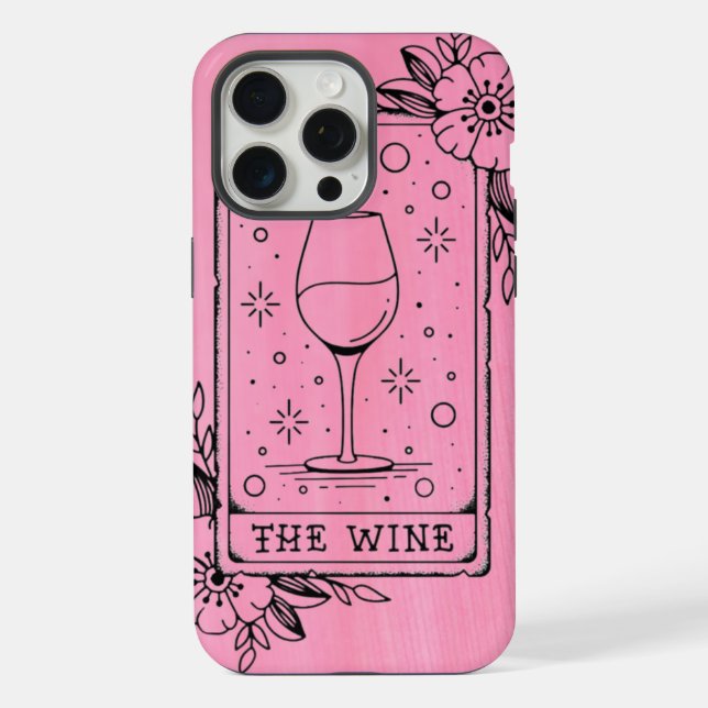 Funda Para iPhone Carta de Tarot del Vino (Reverso )