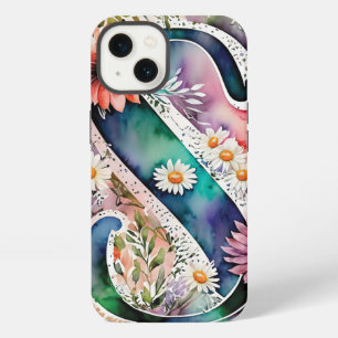 Carta Personalizada S Floral Elegante Acuarela