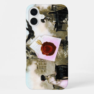 FUNDA PARA iPhone 16 PLUS CARTA ROMÁNTICA DE SAN VALENTÍN, SELLO DE CERA ROJ