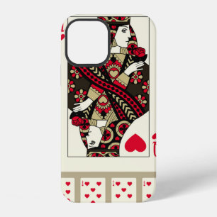 Funda Para iPhone 12 Cartas de juego de palo de Corazones al estilo vin