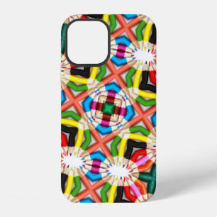 Funda Para iPhone 12 Cas del patrón Kaleidoscope de lápiz brillante div