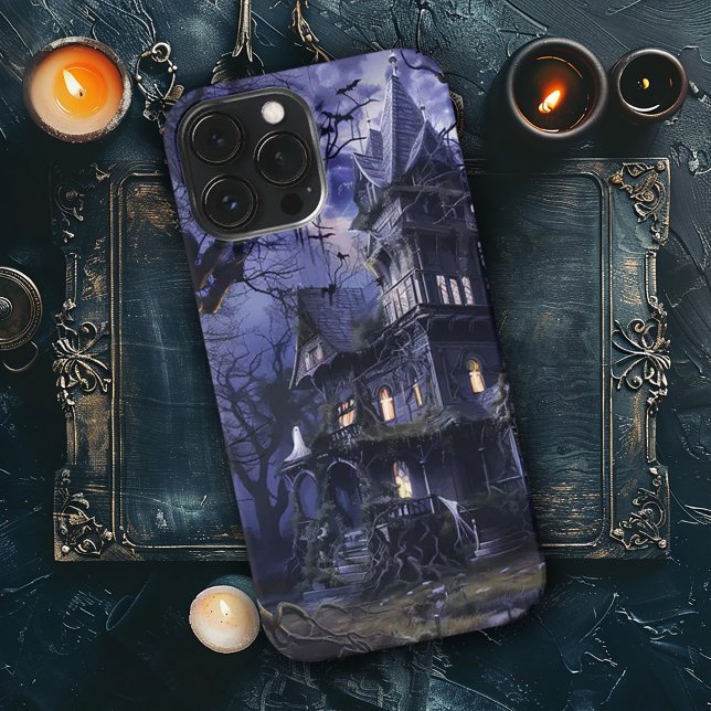 Funda Para iPhone Casa embrujada al atardecer (Subido por el creador)