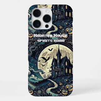 Funda Para iPhone 16 Pro Max Casa Embrujada Vibraciones Espeluznantes Espíritus