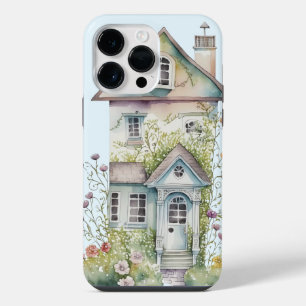 Funda Para iPhone 14 Pro Max Casas de cabaña inglesas cielo azul extravagante j