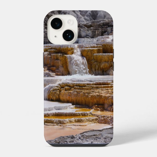 Funda Para iPhone Cascadas Mammoth Springs (Reverso )