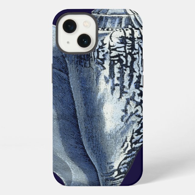 Funda Para iPhone Cáscaras de índigo I (Reverso )