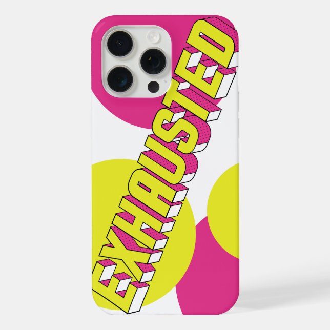 Funda Para iPhone Case "Exhausted" (Reverso )