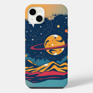 Funda Para iPhone 14 Plus Case for the Planet, Moon, and Stars