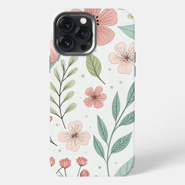 Funda Para iPhone Case-Mate Barely There – Diseño floral para  (Reverso )