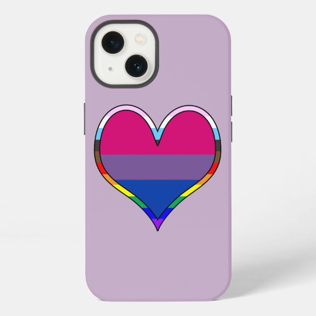 Funda para iPhone Case-Mate con corazón de orgullo (Reverso )
