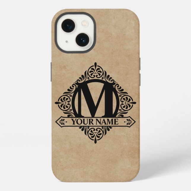 Funda para iPhone Case-Mate con diseño de monogram (Reverso )