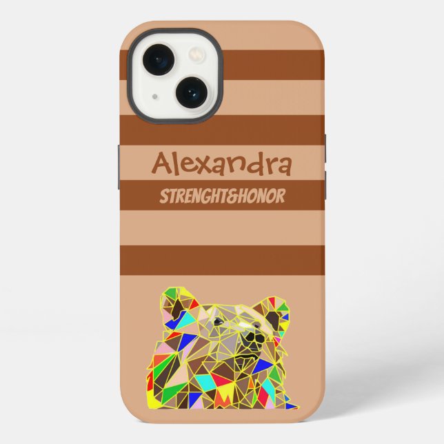 Funda para iPhone Case-Mate con Oso Pardo (Reverso )